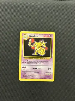 Kadabra 32/102 | Base Set | Non Holo Pokemon Card MP - Image 1