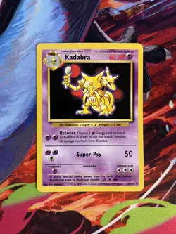 Kadabra 32/102 | Base Set | Non Holo Pokemon Card NM 1x - Image 1