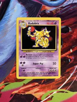 Kadabra 32/102 | Base Set | Non Holo Pokemon Card NM 1x - Image 3