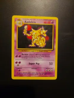 Pokemon TCG Kadabra Base Set Uncommon Card 32/102 - Image 1