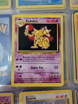 Pokemon TCG Kadabra Base Set Uncommon Card 32/102 - Image 1