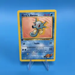 Pokemon Card Misty's Horsea Gym Heroes 1st Edition Common 86/132 Near Mint - Image 1