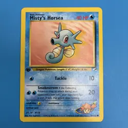 Pokemon Card Misty's Horsea Gym Heroes 1st Edition Common 86/132 Near Mint - Image 4