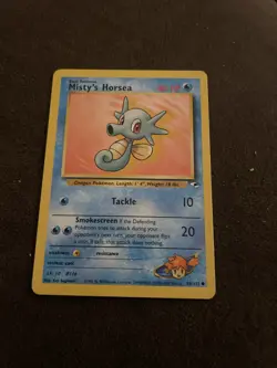 Pokemon TCG Misty's Horsea Gym Heroes 86/132 Regular Unlimited Common WOTC Card - Image 1