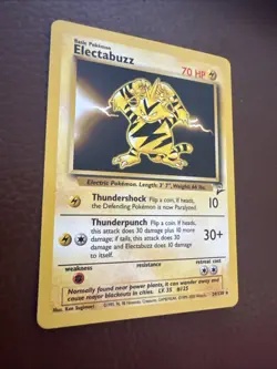 Pokemon TCG Electabuzz 24/130 Base Set 2 Non-Holo Card Rare Excellent Con - Image 2