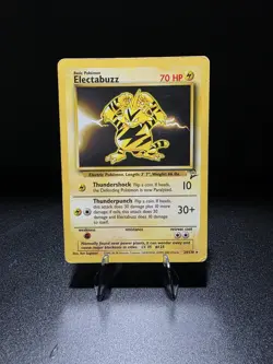 Pokemon TCG Electabuzz 24/130 Base Set 2 Non-Holo Card - Image 1