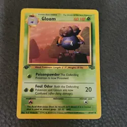 Pokemon Gloom 37/64 Jungle Uncommon 1st Edition 1999 Card Moderately Played - Image 1