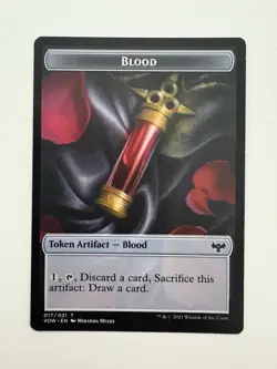 Blood Token 17 MTG Magic the Gathering Card NM Near Mint VOW - Image 1