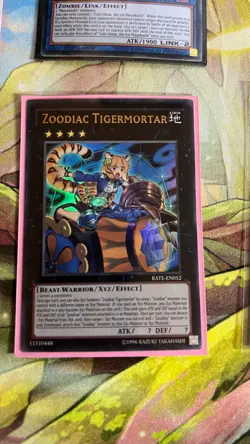 RATE-EN052 ZOODIAC TIGERMORTAR Ultra Rare YuGiOh Card NM - Image 1