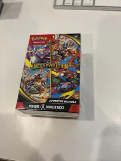 Pokemon TCG Mega Evolution Booster Bundle Box - 6 Booster Packs (60 Cards) - Image 1