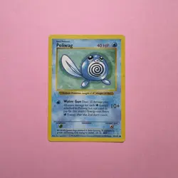 Shadowless Poliwag 59/102 HP Base Set Common WOTC 1999 Pokemon Card Vintage TCG - Image 1