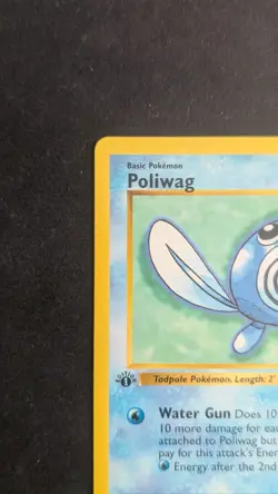 Pokemon Card Poliwag Shadowless Base Set 1st Edition Common 59/102 - Image 5