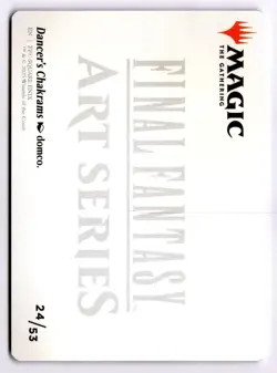 Dancer's Chakrams Art Card (Gold-Stamped) 24 Art Series: FINAL FANTASY NM - Image 2