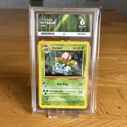 Ivysaur 30/102 1999 Base Set ACE 6 (EX-MT) Graded Pokemon Card - Image 1