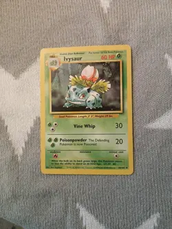 Ivysaur 30/102 | Base Set | Non Holo Pokemon Card HP good - Image 5