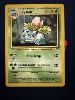 Ivysaur 30/102 Non Holo Base Set - Pokemon Card - MP - Image 1