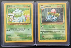 Bulbasaur 44/102 & Ivysaur 30/102 WOTC Vintage Base Set Pokemon Card Bundle - Image 5