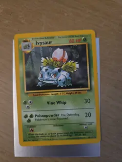 Pokemon TCG Ivysaur Card Uncommon Base Set 30/102 - Image 1