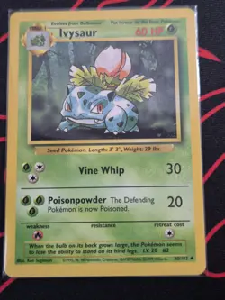 Pokemon TCG Ivysaur Base Set, Unlimited Uncommon Card 30/102 - Image 1