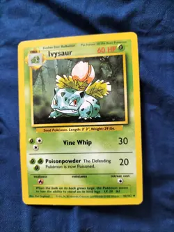 Pokemon TCG Ivysaur Card Uncommon Base Set 30/102 Card LP - Image 1