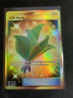 Pokemon Celestial Storm Life Herb Gold Trainer Card 180/168 NM - Image 1