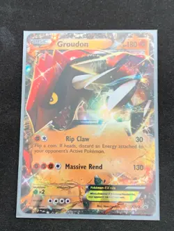 Groudon EX XY42 - Ultra Rare Holo - XY Promo Pokemon Card NM - Image 1