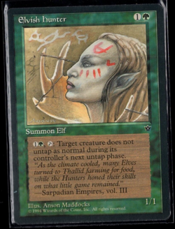 Elvish Hunter (Maddocks) Vintage Common Fallen Empires Magic The Gathering NM - Image 1