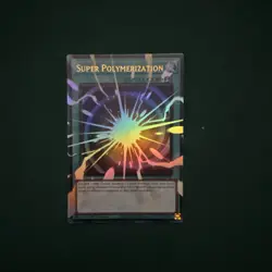 Yugioh Super Polymerization Extended Art Overframe RA05-EN149 Ultra Rare In Hand - Image 1