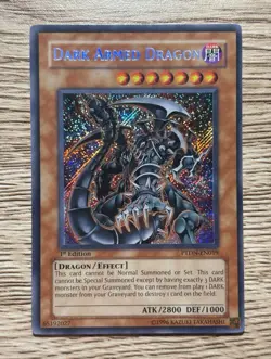 Yu-Gi-Oh! Konami Dark Armed Dragon PTDN-EN019 Secret Rare Foil 1st Ed Near Mint - Image 1