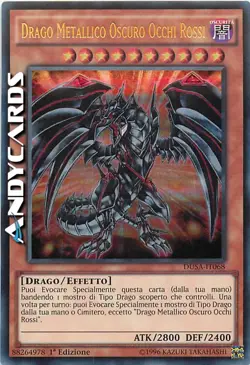 DRAGO METALLICO OSCURO OCCHI ROSSI • Ultra R • DUSA IT068 • 1Ed • Yugioh! - Image 1