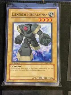YuGiOh Elemental Hero Clayman TLM-EN003 - 1st Edition Yugioh TCG Card - Image 1