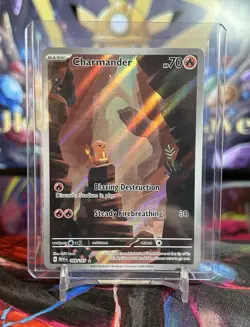 Pokemon TCG Charmander 168/165 S&V 151 Illustration Rare English NM/Mint - Image 1