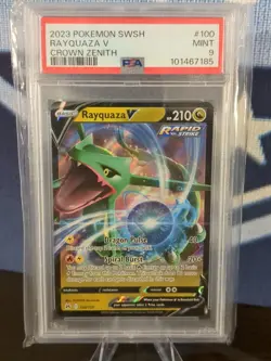 Rayquaza V 100/159 Crown Zenith Holo PSA MINT 9!! - Image 2