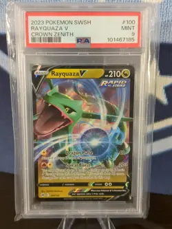 Rayquaza V 100/159 Crown Zenith Holo PSA MINT 9!! - Image 3