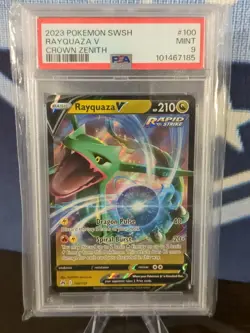 Rayquaza V 100/159 Crown Zenith Holo PSA MINT 9!! - Image 4
