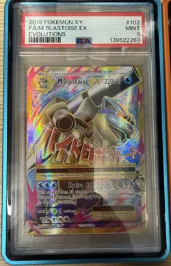 Pokemon Evolutions PSA 9 Charizard & Blastoise Bundle With Slab Cases - Image 3