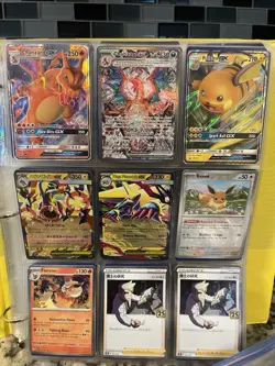 Pokemon Card Collection Lot Binder Holos Charizard GX Tins And Bulk Cards - Image 1