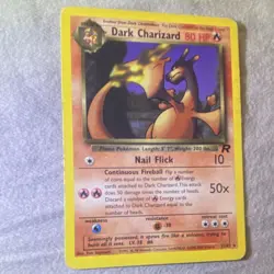 Pokemon TCG Dark Charizard Team Rocket Rare Unlimited English 2000 80 HP 21/82 - Image 1