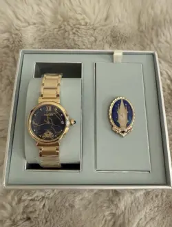 Citizen Women's Disney Cinderella 75th Anniversary Watch and Pin Set #160 NEW - Image 1