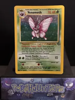 Pokemon Card Venomoth 13/64 Holo Jungle Set WOTC Light Play - Image 1