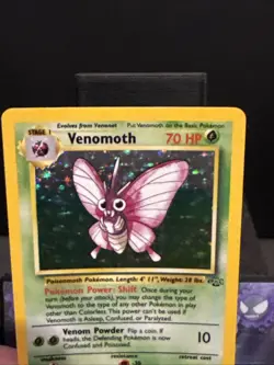 Pokemon Card Venomoth 13/64 Holo Jungle Set WOTC Light Play - Image 2