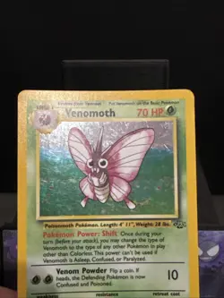 Pokemon Card Venomoth 13/64 Holo Jungle Set WOTC Light Play - Image 3