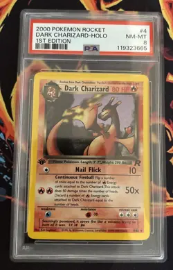 Dark Charizard - Holo - PSA 8 - 1st Edition - Team Rocket - 2000 - #4/82 Pokemon - Image 1
