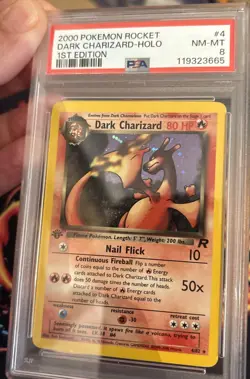 Dark Charizard - Holo - PSA 8 - 1st Edition - Team Rocket - 2000 - #4/82 Pokemon - Image 4