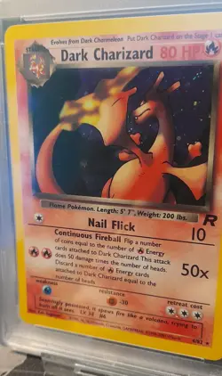 PSA 8 - Dark Charizard (4/82) - Team Rocket Holo - 2000 WOTC Pokemon Card - Image 2