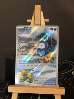 Pokemon TCG Card Piplup 098/094 Me02: Phantasmal Flames Illustration Rare - NM - Image 1