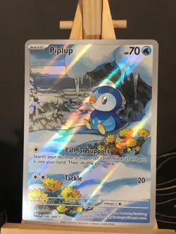 Pokemon TCG Card Piplup 098/094 Me02: Phantasmal Flames Illustration Rare - NM - Image 2
