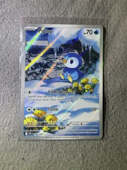 Pokemon TCG Piplup Illustration Rare 098/094 Phantasmal Flames - Image 1