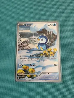 Pokemon TCG Piplup 098/094 Phantasmal Flames Illustration Rare Near Mint - Image 1
