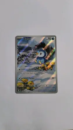 Pokemon TCG Piplup Illustration Rare 098/094 Phantasmal Flames-NM - Image 1